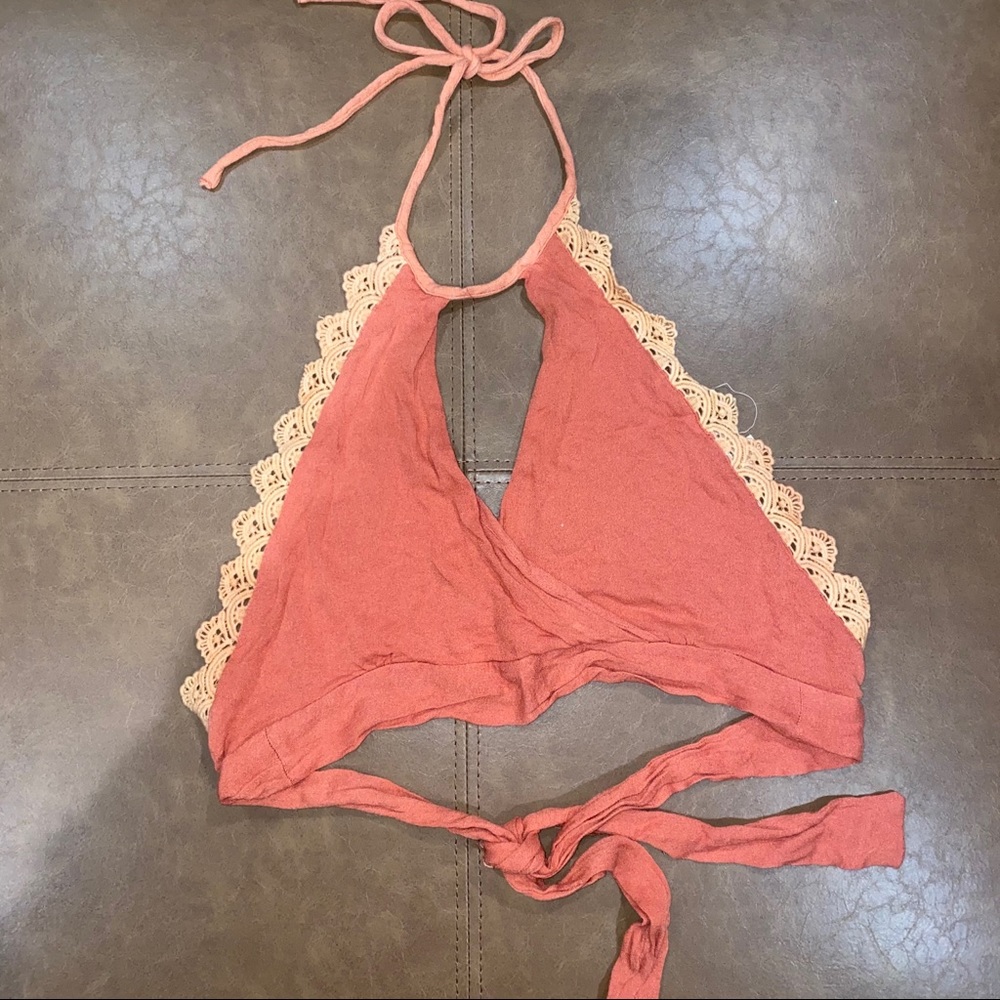 Cross neck Halter Bra Top